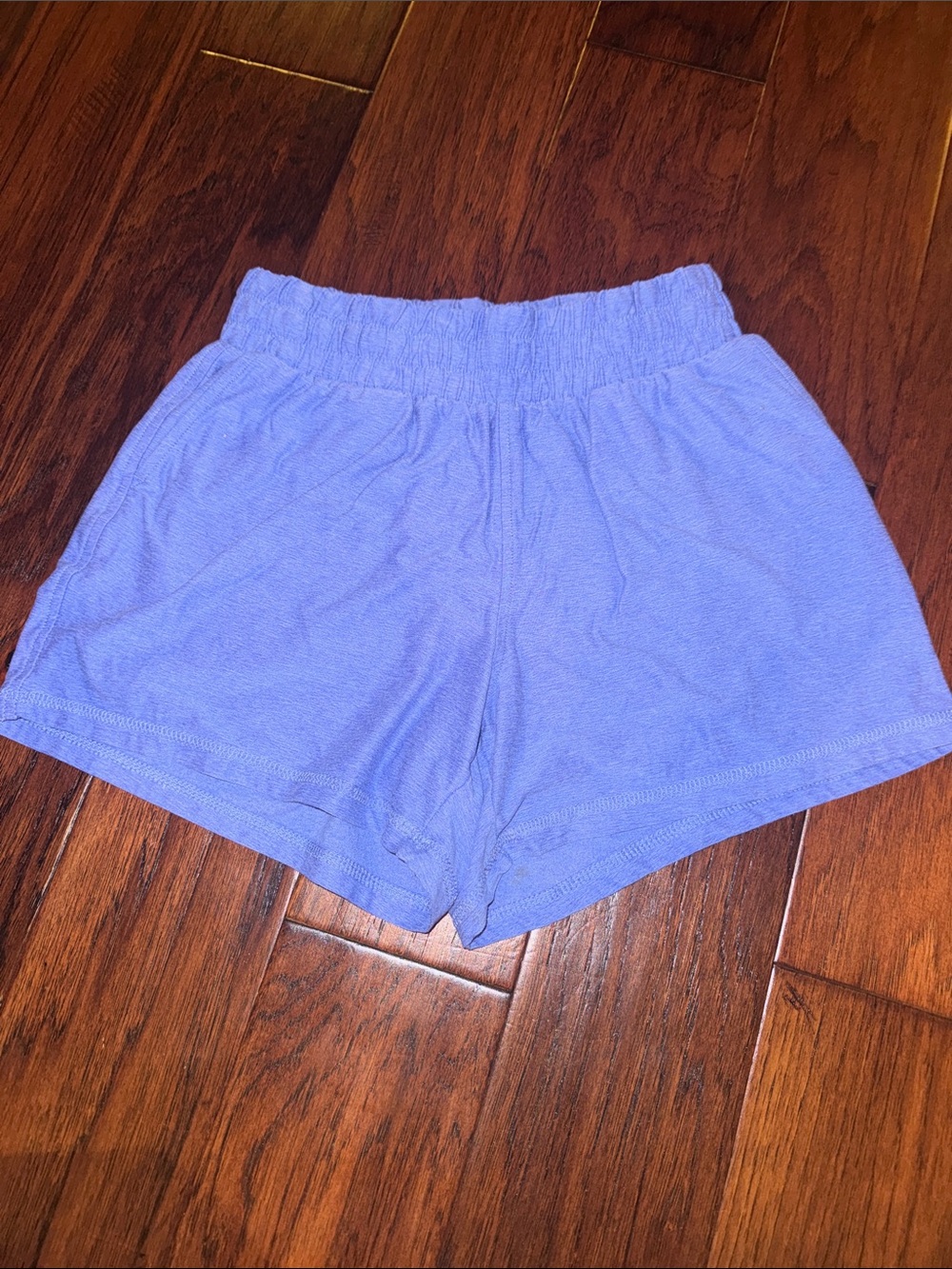 Time and Tru Lavender Elastic-Waist Athletic Shorts